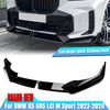 BMW X5 G05 LCI M Sport 3 x Front Bumper Spoiler Lip Kit (2023-2024)