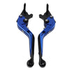 Yamaha FZ07 FZ09 MT07 MT09 XSR900 CNC Blue Extendable Brake Clutch Levers (2015-2023)