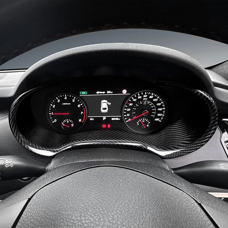 Kia Stinger Carbon Fiber Gauge Cluster Cover (2018-2023)