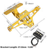 Motorcycle License Bracket Universal Fender Eliminate Gold Tone