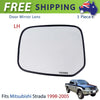 Side Mirror Glass Lens Left Fits Mitsubishi L200 Strada Pickup Truck 1998-05 New