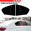 BMW 5-Series 4DR Rear Side Window Louver Shutter Vent Cover (2011–2017)