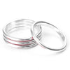 Audi A3 4 x Silver Interior Air Vent Outlet Ring Covers (2012-2019)
