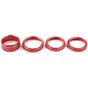 Jeep Wrangler 4 x Air Conditioner Switch Knob Ring Cover Trim RED (2018-2020)