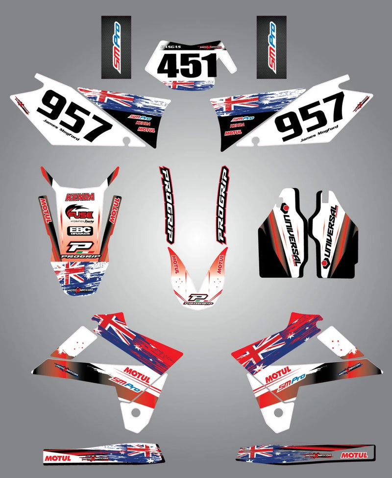 Gas Gas EC 125 200 250 300 Custom Graphic Kit (2007-2009)