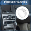 Infiniti G37 AC Media Volume Switch Knob Cover Ring 4x (2008 - 2013)
