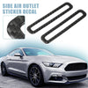 Ford Mustang Carbon Fiber Side Air Outlet Stickers (2015-2020)