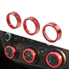 Kia Cerato K3 Forte Red Center Console AC Switch Control Knob Ring (2017-2018)