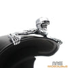 Harley Dyna Bobber Skull Skeleton Headlight Visor Ornament