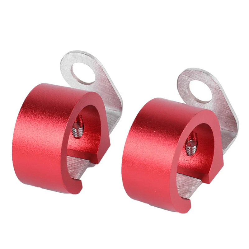 HONDA XR400 Motard Red Front Brake Hose Guide Holders (2005-2008)