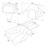 Harley Touring Road Glide Rider Driver Passenger Seat & Backrests (14-23)