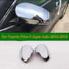 Toyota Prius C Door Mirror Overlay Chrome Cover (2012–2018)