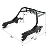 Harley Breakout FXBRS & Fat Boy FLFBS Black Two Up Luggage Rack (2018-2025)