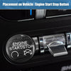 Ford Mustang (2015-2022) Black Engine Start Stop Button Decal Trim