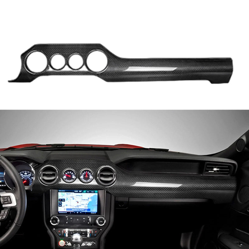 Ford Mustang 4-Hole Carbon Fiber Air Vent Outlet Panel Cover (2015-2023)