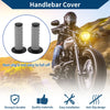 Motorcycle - Soft Rubber Black 22 x 24 mm Hand Grips Cover