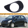 Toyota Yaris Hatchback 2006-2010 Right Fog Light Grill Cover Black