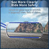 Motorcycle Blue Aluminum Alloy 2 x Rear View Mirrors