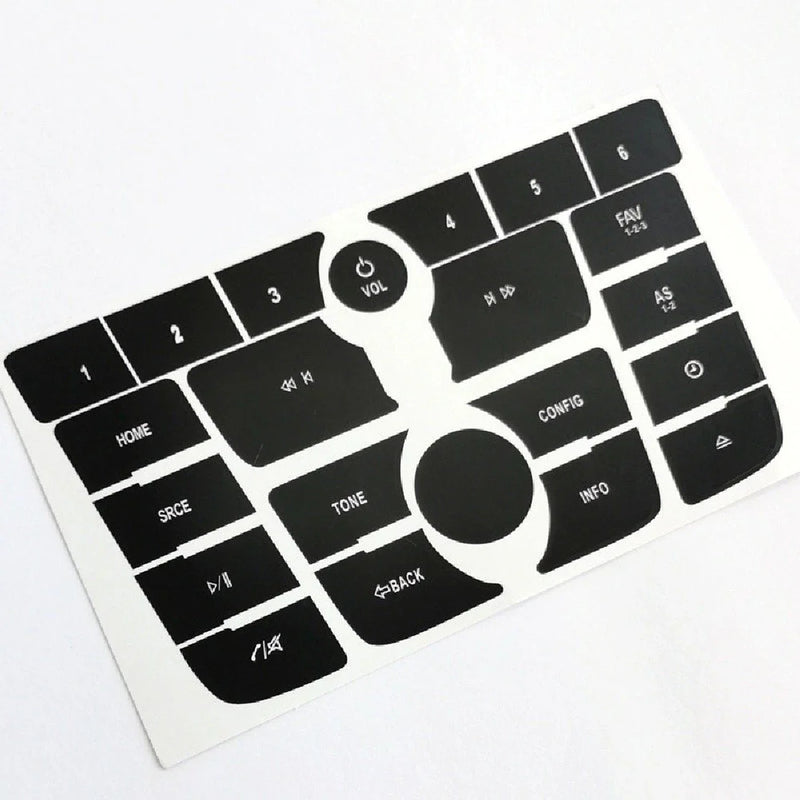 Buick Verano, Encore Car Radio Button Repair Decal Sticker Set (2012-2015)