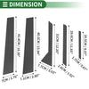 Ford Fiesta (2011-2015) Black Carbon Fiber 10 x Door Pillar Window Trim