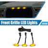 Ford F150 F250 F350 (2015-2023) Amber Black Grill LED Light Set