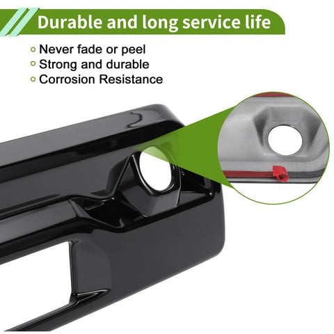 Chevrolet Silverado 1500 Exterior Door Handle Cover Trim Tailgate ABS