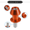 Motorbike 1 Pair Swingarm Spools 8mm CNC Swing Arm Sliders Stand Orange