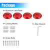 Chevrolet Corvette C5 (1997-2004) & Porsche Frame Rail Red 4 Pcs Jack Pad