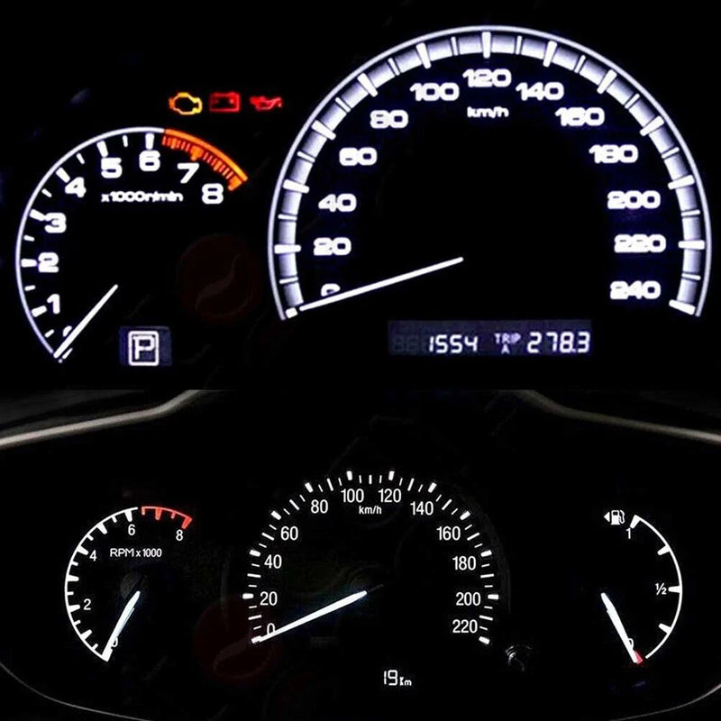 Car Instrument Panel 10 x B8.4D White LED Dash Light Bulbs