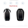BMW 7 Series 740li 750li Leather Cover Remote FOB Key Shell Bag w Keychain