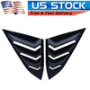 Honda Civic Glossy Black Quarter Window Louver Cover Trim (2016-2021)