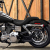 Harley Dyna Fat Bob Low Rider Black Rider Driver Passenger Seat (2006-2017)