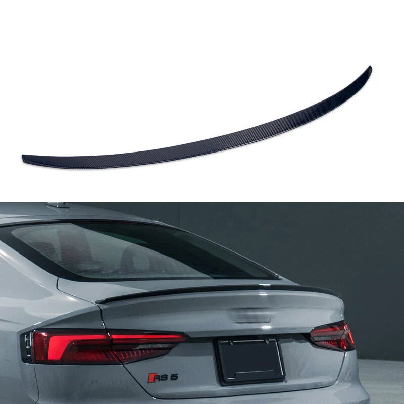 Audi A5 S5 RS5 2018-2021 Carbon Fiber Rear Trunk Spoiler Wing Lip S Styl Fit