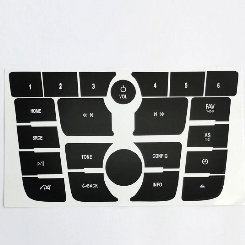 Buick Verano Encore Car Radio Button Repair Decal Sticker Set (2012-2017)