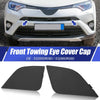 Toyota RAV4 Pair Front Bumper Tow Hook Towing Eye Cover Cap (2016–2018)