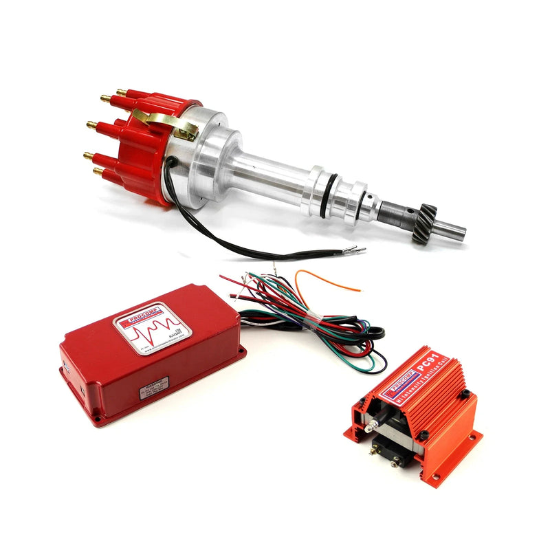Ford 351W Windsor Pro Billet Distributor & 6AL CDI Ignition Coil Kit