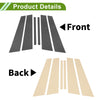 BMW 5-Series Carbon Fiber Black 6 Pcs Door Pillar Window Trim (2018 - 2023)