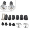 Motorcycle CNC Handlebar Grips & End Cap Plugs (Fits Most Models)