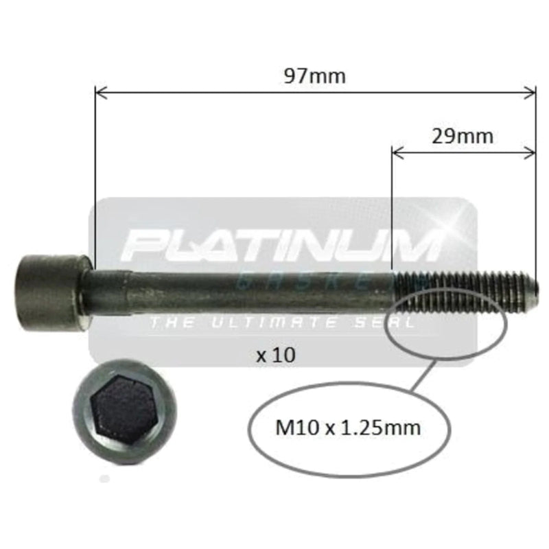 Nissan Pulsar N14 N15 4cyl 1.6L GA16DE 1991~00 Engine Cylinder Head Bolt Set