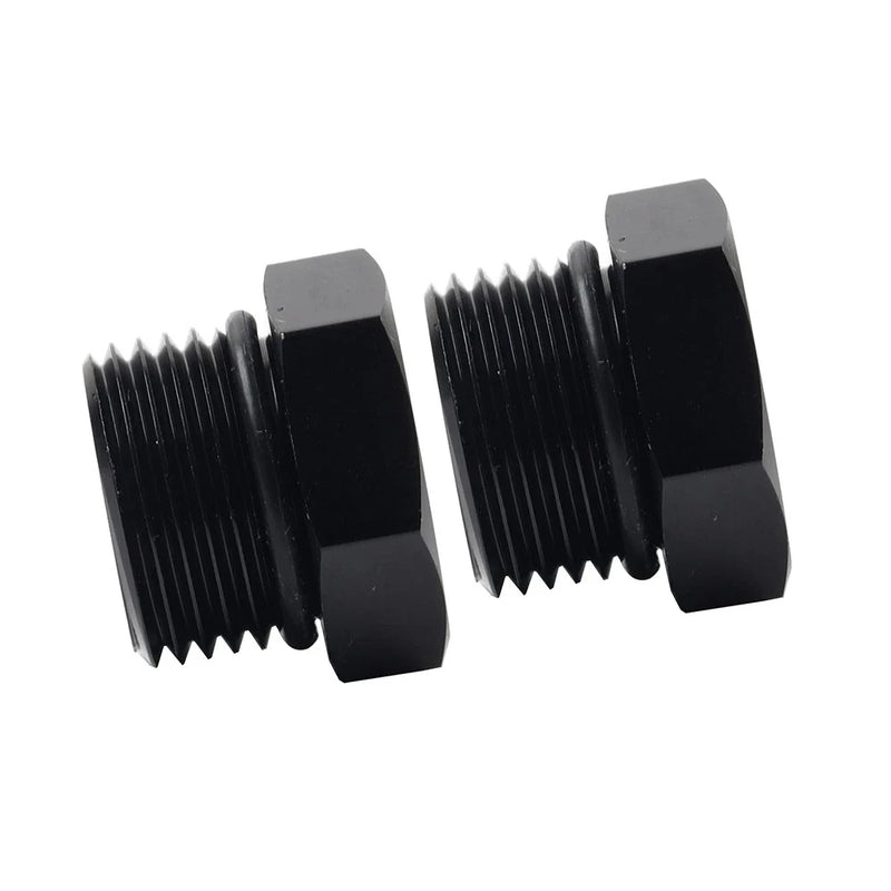 Universal 2 x Aluminum 8AN Block Off Cap ORB Plug Male Fitting Adapters