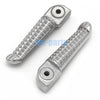 Yamaha YZF R6 YZF600 Silver Rear Footrest Pegs (1999-2020)