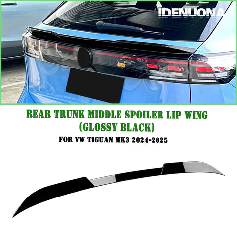 VW Tiguan MK3 1x Gloss Black Rear Boot Spoiler Lip (2024-2025)