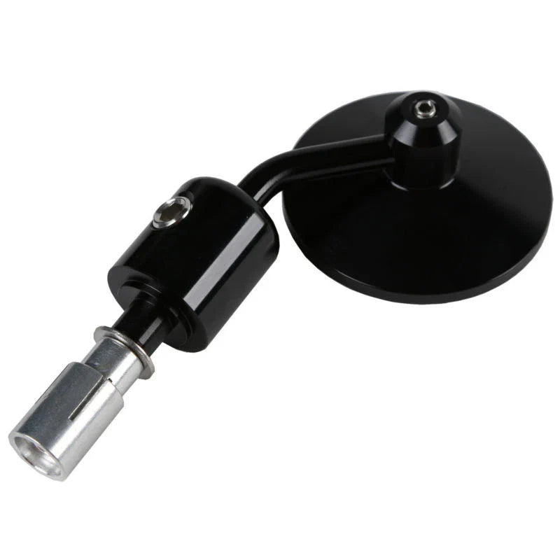 Harley End Rearview Mirrors 3" Round 7/8" Handlebars
