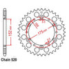 Yamaha Raptor 660 40 Tooth Rear Steel Sprocket (2001–2005)