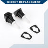 Jeep Patriot (2007-2017) Black White 2 x Front Windshield Washer Nozzles