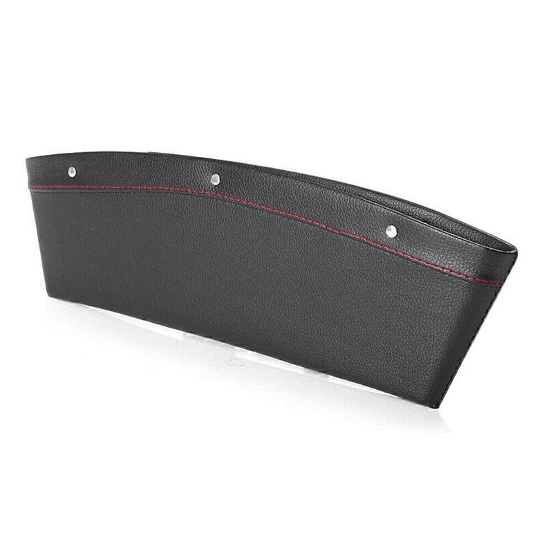 Car - PU Leather Catcher Seat Gap Slit Pocket Storage Organizer (Fits Most)