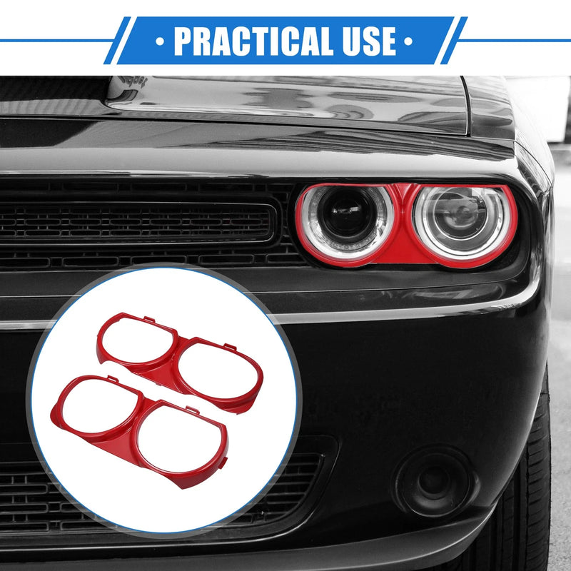 Dodge Challenger Headlight Trim Ring Front Left & Right Pair