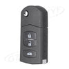 Mazda 3, 5, 6 Remote Key Case 3 Button Flip Key Shell (2004-2013)