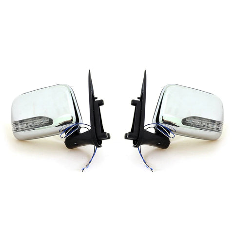 Toyota Hilux MK5 2001-2005 Chrome Door Wing Mirror LED x2