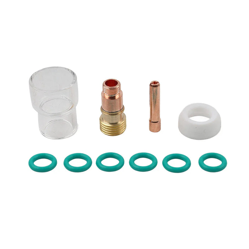 WP-17 / 18 / 26 10 x TIG Welding Torch Stubby Gas Lens & Pyrex Cups